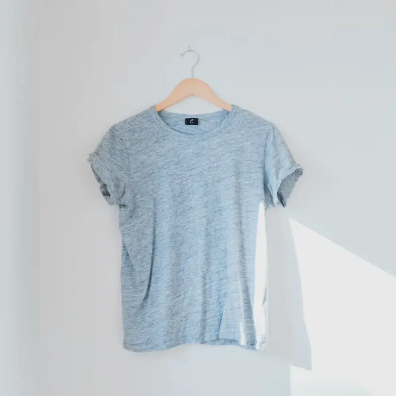 Kaos Polos Casual Soft Cotton Abu Muda